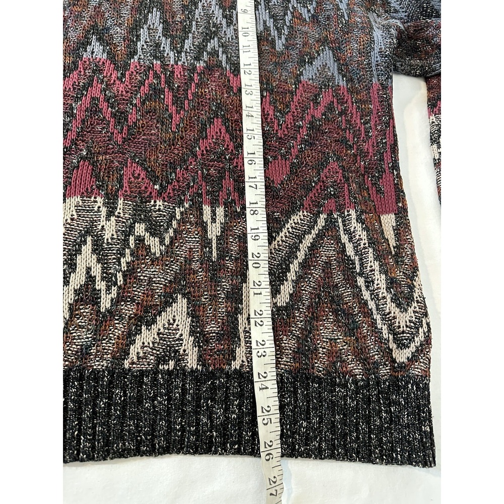 Men's Multicolor Patterned Sweater - Picture 5 of 6